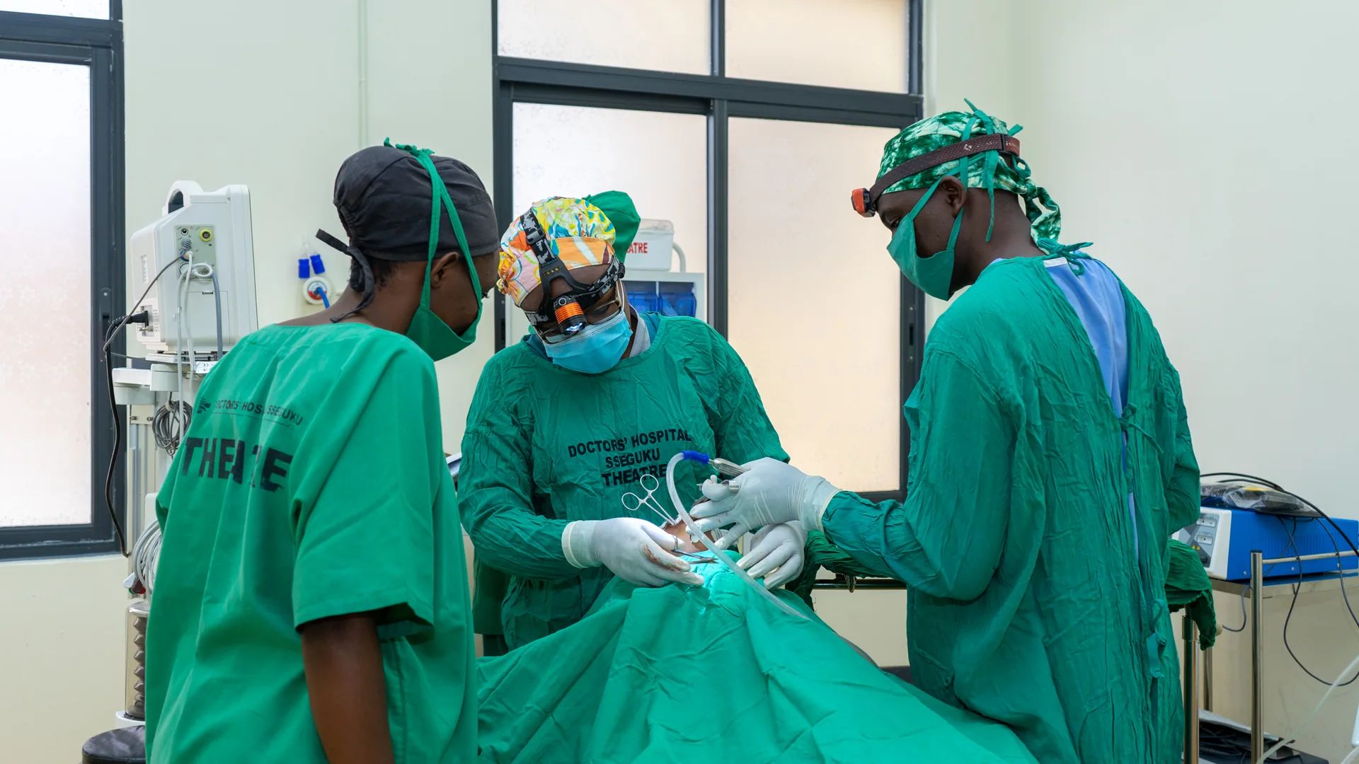The surgical theatre team at work